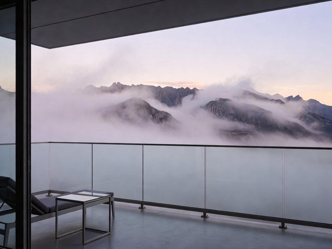 Cirrus Panorama Suite with Morning Mountain Mist Balcony